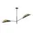 Emibig Plafonnier Vene Acier Noir | Convient pour 2x E14 - Max 10W