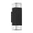 Eglo Applique Murale Castelnuovo Aluminium Noir Up & Down | IP65 - Convient pour 1x GU10