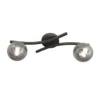 Emibig Plafonnier Opus Acier Noir | Convient pour 2x E14 - Max 10W